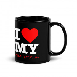 I Love My Pell City - Black Glossy Mug